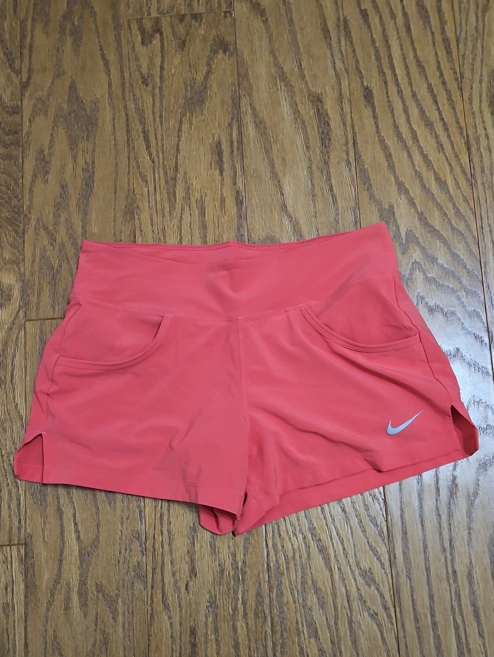 Nike Women’s Orange 2-in-1 High-Rise Athletic Running Shorts - Size Small
